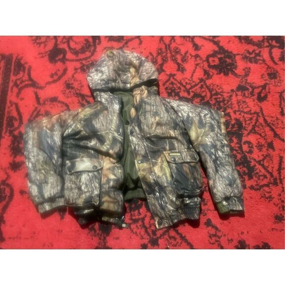 Boys Kids Reversible Remington Camouflage Hooded Coat Jacket SZ 12/14 L Large - Picture 3 of 16